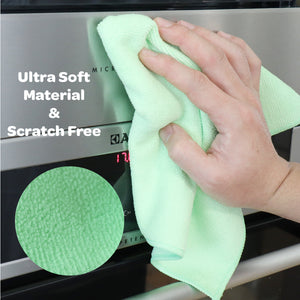 White Magic Eco Cloth Recycled General Purpose Microfibre Cleaning Cloth 12 Pack