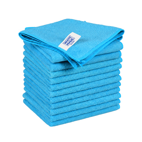 White Magic Eco Cloth Recycled General Purpose Microfibre Cleaning Cloth 12 Pack
