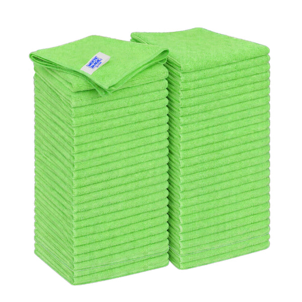 White Magic Eco Cloth Recycled General Purpose Microfibre Cleaning Cloth 50 Pack