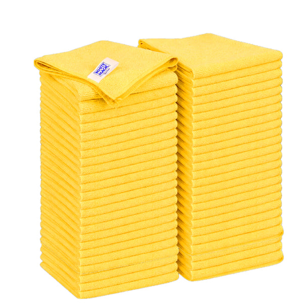 White Magic Eco Cloth Recycled General Purpose Microfibre Cleaning Cloth 50 Pack