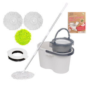 White Magic Turbo Spin Mop Complete Set
