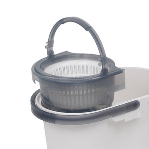 White Magic Turbo Spin Mop Spinner Basket