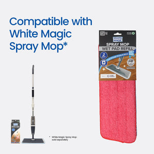 White Magic Spray Mop Wet Pad Refills - 2 pack