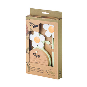 Florganic Pen with Magnet + Notebook with Suction Set