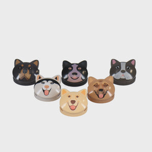 White Magic Cute Bag Clips - French Bulldog Dog 6 Pack