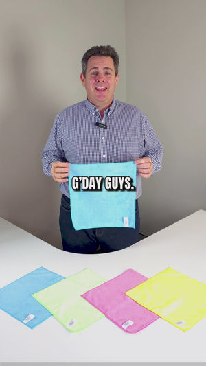 White Magic Eco Cloth Recycled General Purpose Microfibre Cleaning Cloth 12 Pack