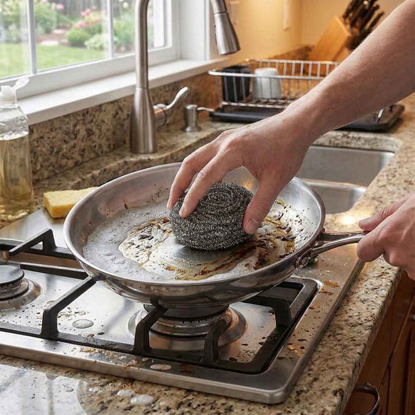 White Magic Stainless Steel Scourer 6 Pack